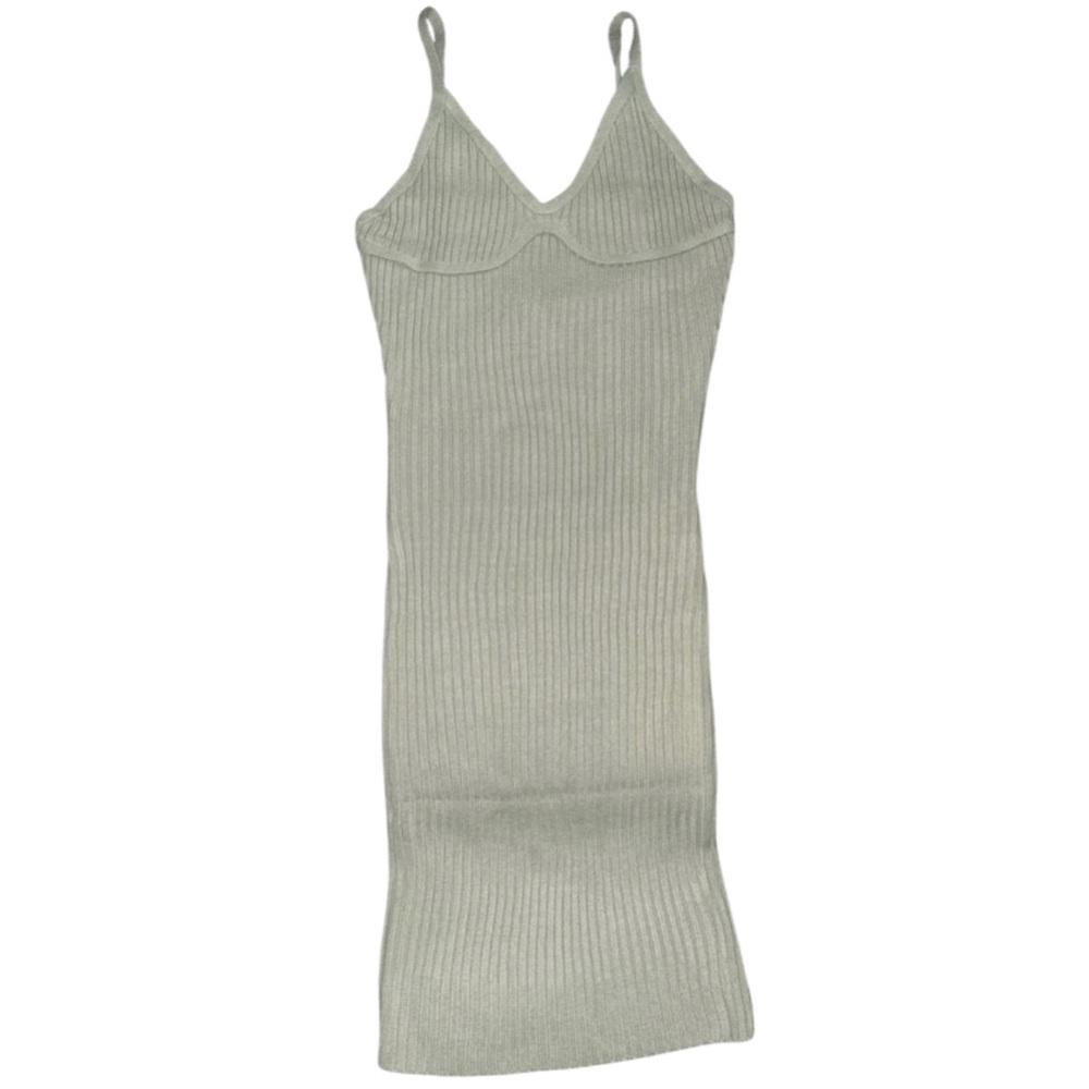 Story On Long Ribbed Knit Body-con Dress Size: L